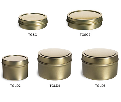 aluminium candle tins