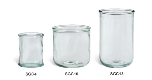 Spanish Recylced Glass Candle Jars