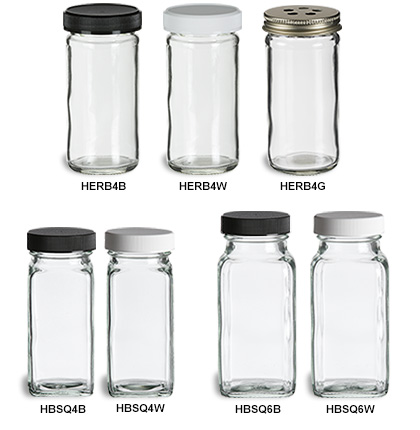 Spice Jar Glass Container