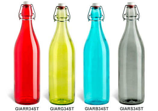 Swing Top Bottles In Assorted Colors