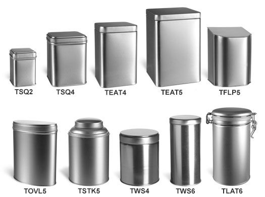 Tea and Storage Tin Containers