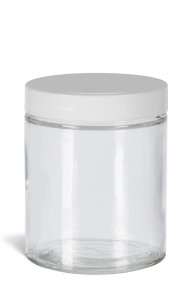 【smileforall】スタッカーズ　Classic Glass Lid 8 oz Clear Glass Mason Jars w/ Silver Screw Top Cap | Berlin