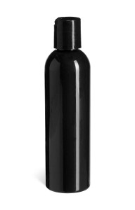 Black PET Plastic Lotion Bottle w/ Disc Cap, 4 oz | Specialty Bottle