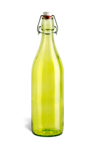 Green Glass Bottle w/ Flip Top, 34 oz |Specialty Bottle