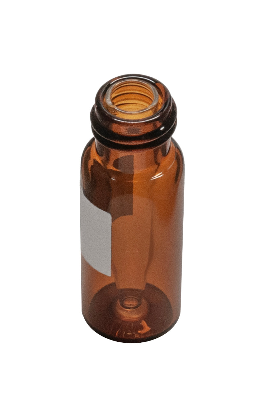 300uL Amber Interlocked 9mm Threaded 12x32mm Glass Vial with