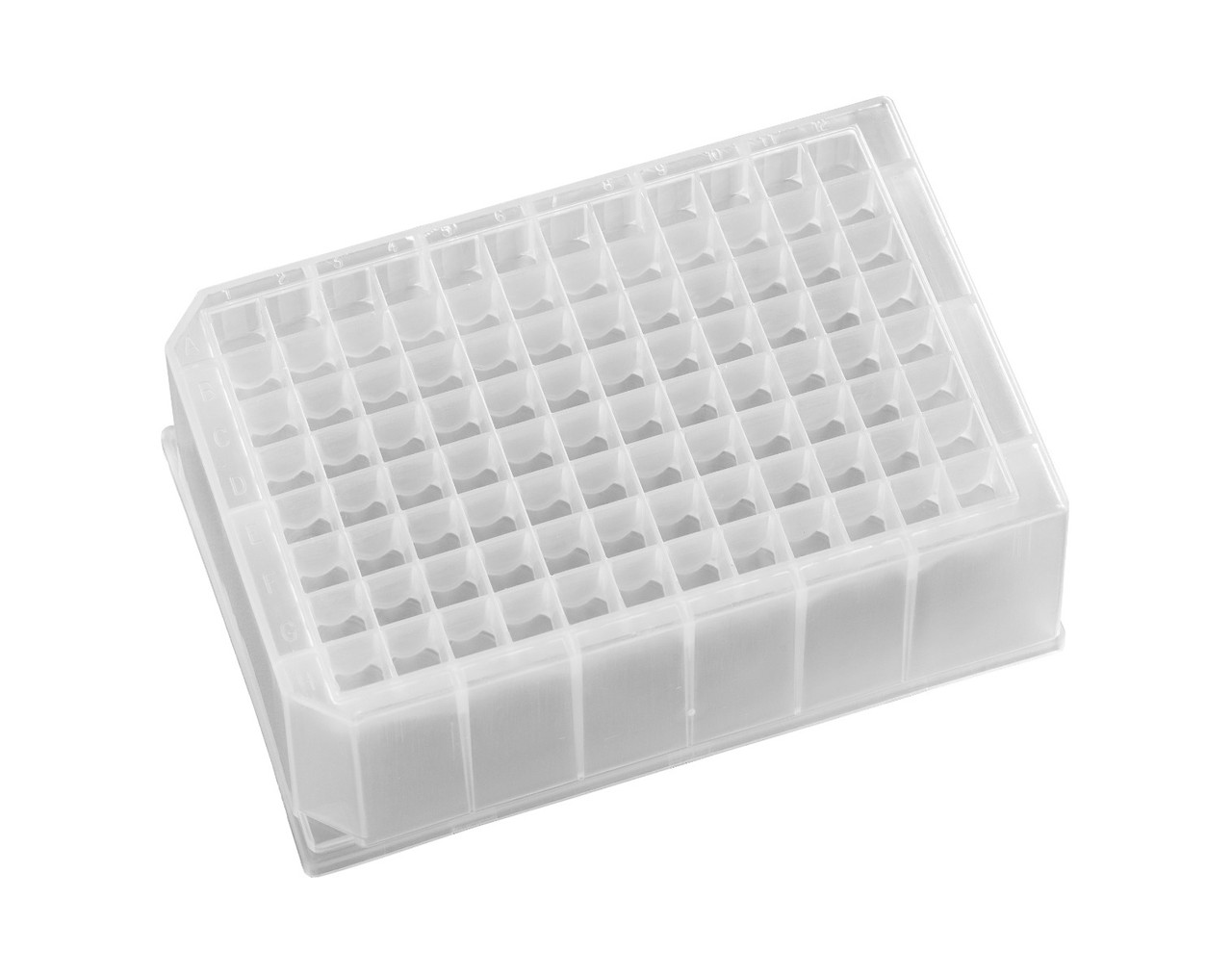 96 Deep Square Well, Pyramid Bottom, 0.35mL/well, Polypropylene