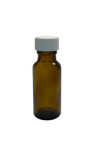 1/2 oz, 15mL Amber Boston Round Bottle