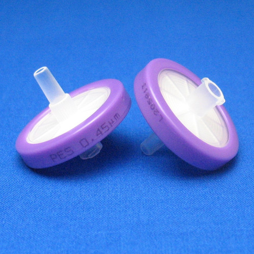 25mm Syringe Filter, Polyethersulfone, 0.45µm