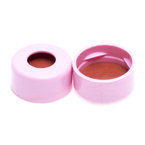 11mm Pink Snap Cap, PTFE/Butyl Rubber Lined