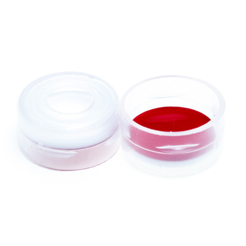 11mm Clear Snap Cap, PTFE/Silicone with Slit Lined