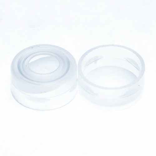 11mm Clear Snap Cap, 10mil PTFE with Starburst Lined