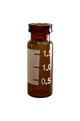 2.0mL Amber Snap Seal™ Vial with White Graduated Marking Spot