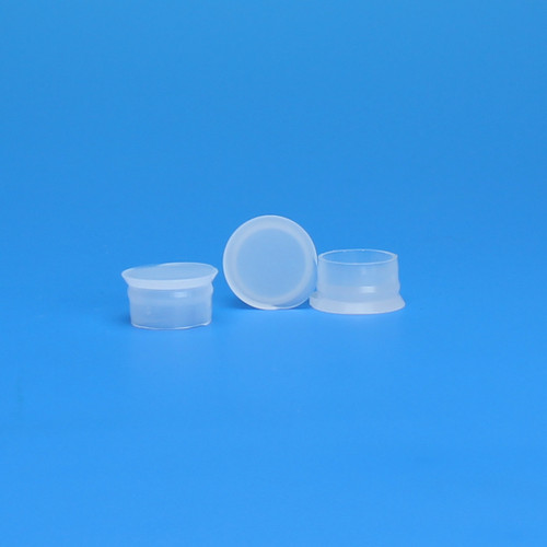 15mm Clear Polyethylene Flat Top Snap Plug
