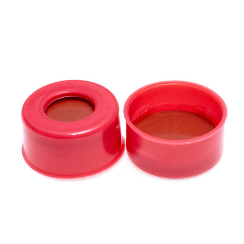 11mm Red Poly Crimp™ Seal, PTFE/Butyl Rubber Lined [Patented]