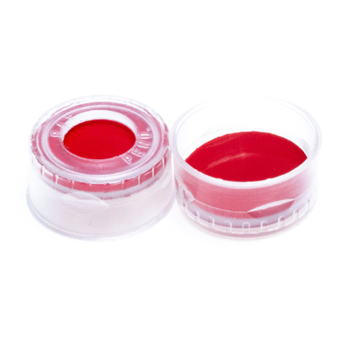 11mm Clear Poly Crimp™ Seal, PTFE/Silicone/PTFE Lined