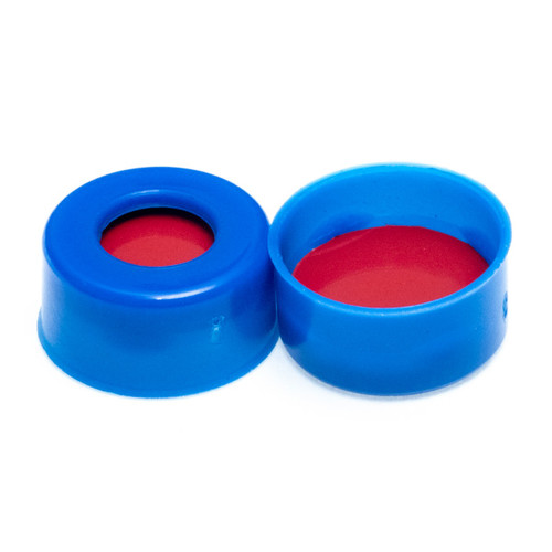 11mm Blue Poly Crimp™ Seal, PTFE/Silicone/PTFE Lined [Patented]