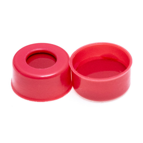 11mm Red Poly Crimp™ Seal, PTFE/Silicone/PTFE Lined [Patented]