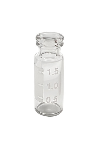 2mL 11mm Crimp/Snap Ring™ 12x32mm Clear Glass Vial with Marking Spot