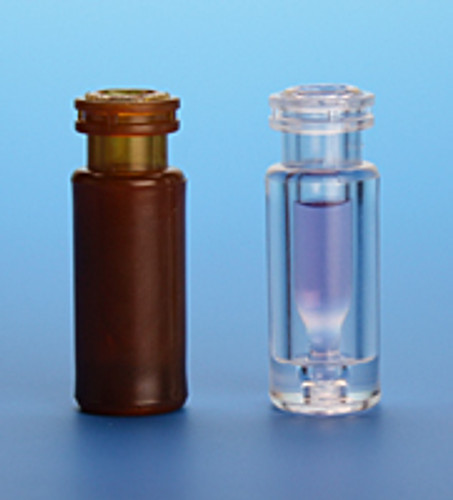 Limited Volume Snap Ring™/Crimp Top Vials - Glass Insert/Plastic Outside Vials, 11mm Crimp