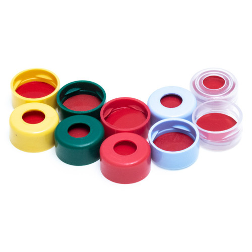 11mm Red Snap Cap, PTFE/Silicone/PTFE Lined - JG Finneran