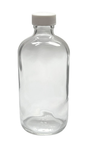 8 oz Clear Boston Round Bottles
