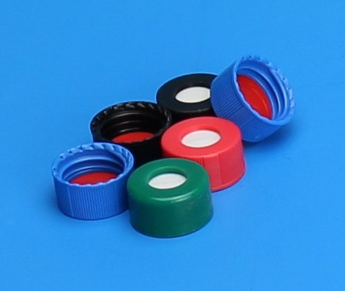 9mm R.A.M.™ Polypropylene Open Hole PTFE/Silicone w/slit Lined Caps