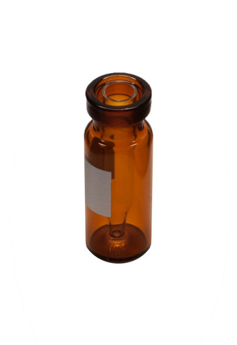 300uL Amber Interlocked Large Opening 11mm Crimp 12x32mm Glass Vial with Marking Spot