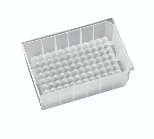 96 Deep Square Well, Pyramid Bottom, 0.35mL/well, Polypropylene Microplate