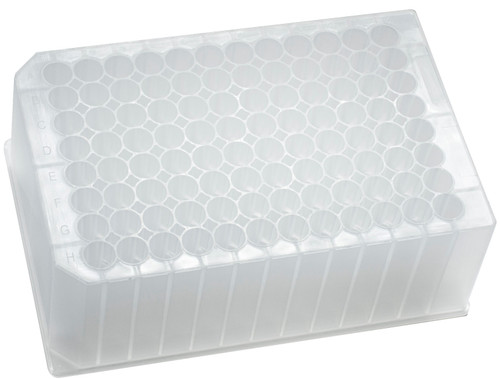 Sterile - 96 Deep Round Well, 2mL/well, Raised Rim Polypropylene Microplate for magnetic bases/Pallet