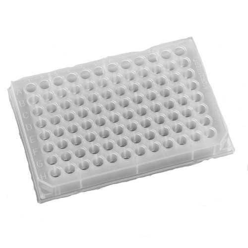 Sterile - 96 Round 350uL, Shallow Well Flat Bottom Polypropylene Microplate