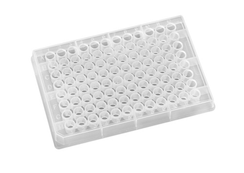 96 shallow well Round Bottom raised rim 270uL Polypropylene Microplate