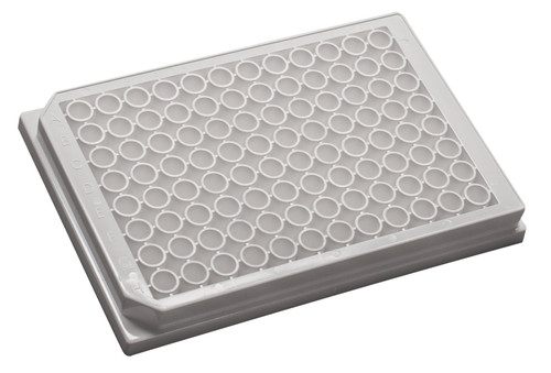 Sterile-96 well 350uL Flat Bottom, Tissue Culture Treated, White Polystyrene, with lid, Individually wrapped