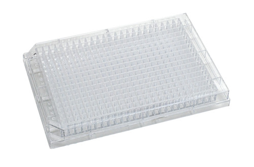 Clear 384-well 120uL, Flat Bottom, Polystyrene Microplate