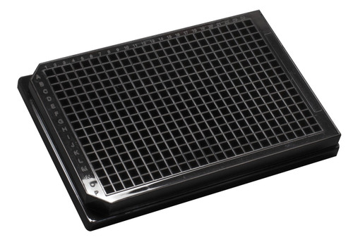 Black 384-well 120uL, Flat Bottom, Polystyrene Microplate