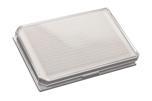 Krystal Glass Bottom Imaging, 384-well White Microplate, With Lid Individually packed, Sterile