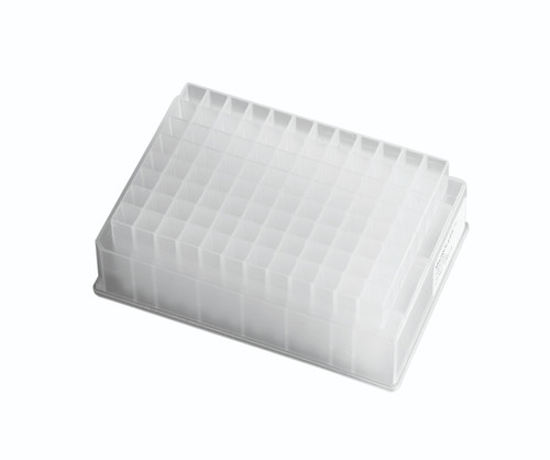 Combinatorial Microlute™ plate, unpacked with bottom frits.Mean pore size 36 um polyethylene