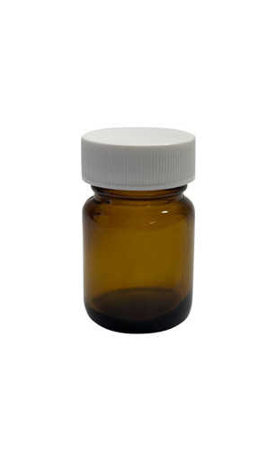 1/2 oz, 15cc Amber Packer, 31x50mm - JG Finneran