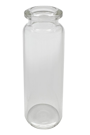 20mL Clear Headspace Vial, 23x75mm, Flat Bottom 20mm Beveled Crimp