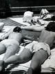 Topless Women Sunbathing on Roof - Circa 1940s - College Americana