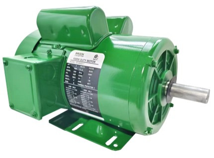 Brook Crompton ED4N001-1C, 1 HP, 1800 RPM, 115/208-230 VAC, 1Ph/60Hz, Rolled Steel Frame, NEMA TEFC 143/5TC FR