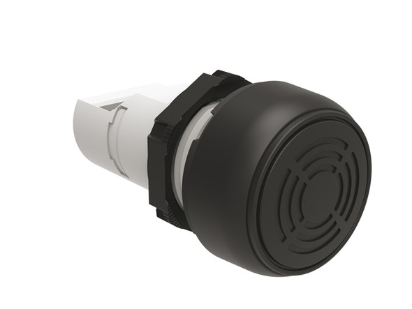 Continuous or pulsa-tone monoblock buzzer Ø22mm Platinum series chromed plastic, 18-30VAC/DC, IP66, IP67, IP69K, UL TYPE 4X - 80dB