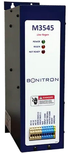 Bonitron M3545-H006-C4 LINE REGEN, 460-480VAC, 3Phase 6/9A Single Phase 2/3A, LED Indicators