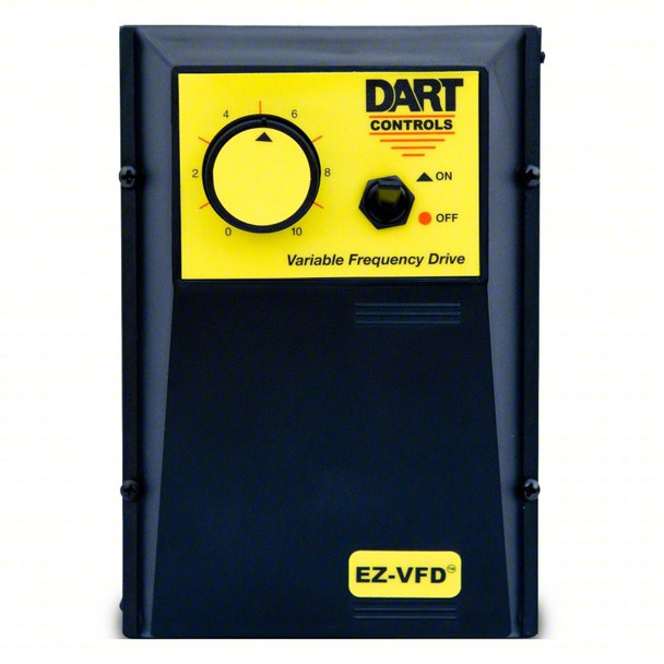 Dart VF200E-R (EZ VFD) Variable Frequency AC Drive, NEMA 4X Enclosed, Input (115 or 208/230V), Output (230V 3-phase), HP rating 3/4-2HP w/ Run Relay