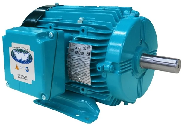 Brook Crompton BA4N001V4, 1 HP, 1800 RPM, 230/460 VAC, 3Ph/60Hz, Aluminum Frame, NEMA TEFC 143T FR