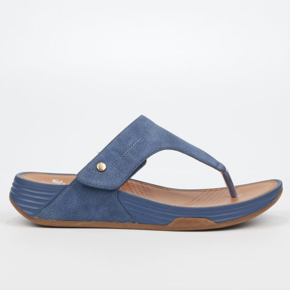 Moana Low Wedge - Blue