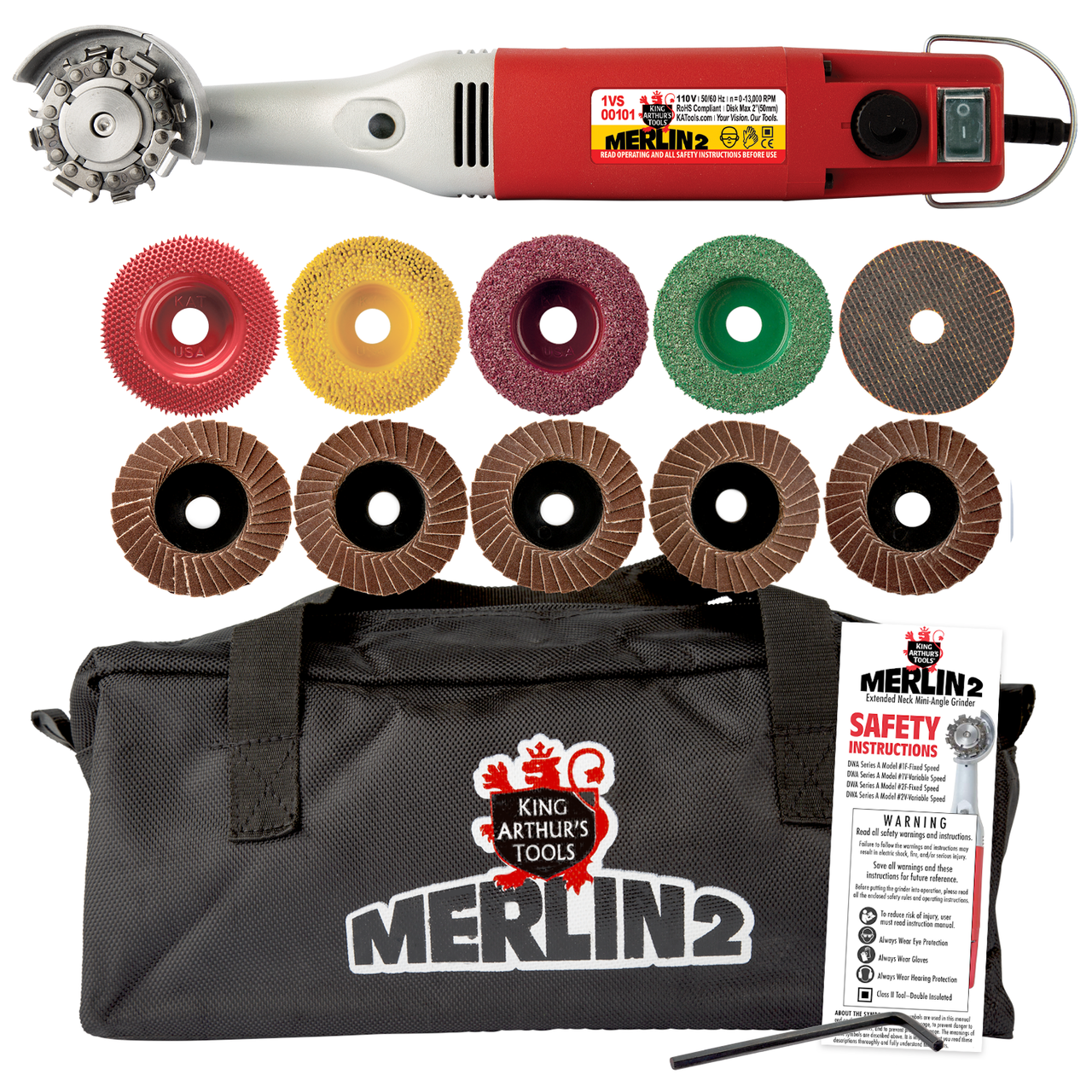 VARIABLE SPEED MINIATURE ANGLE GRINDER PREMIUM SET