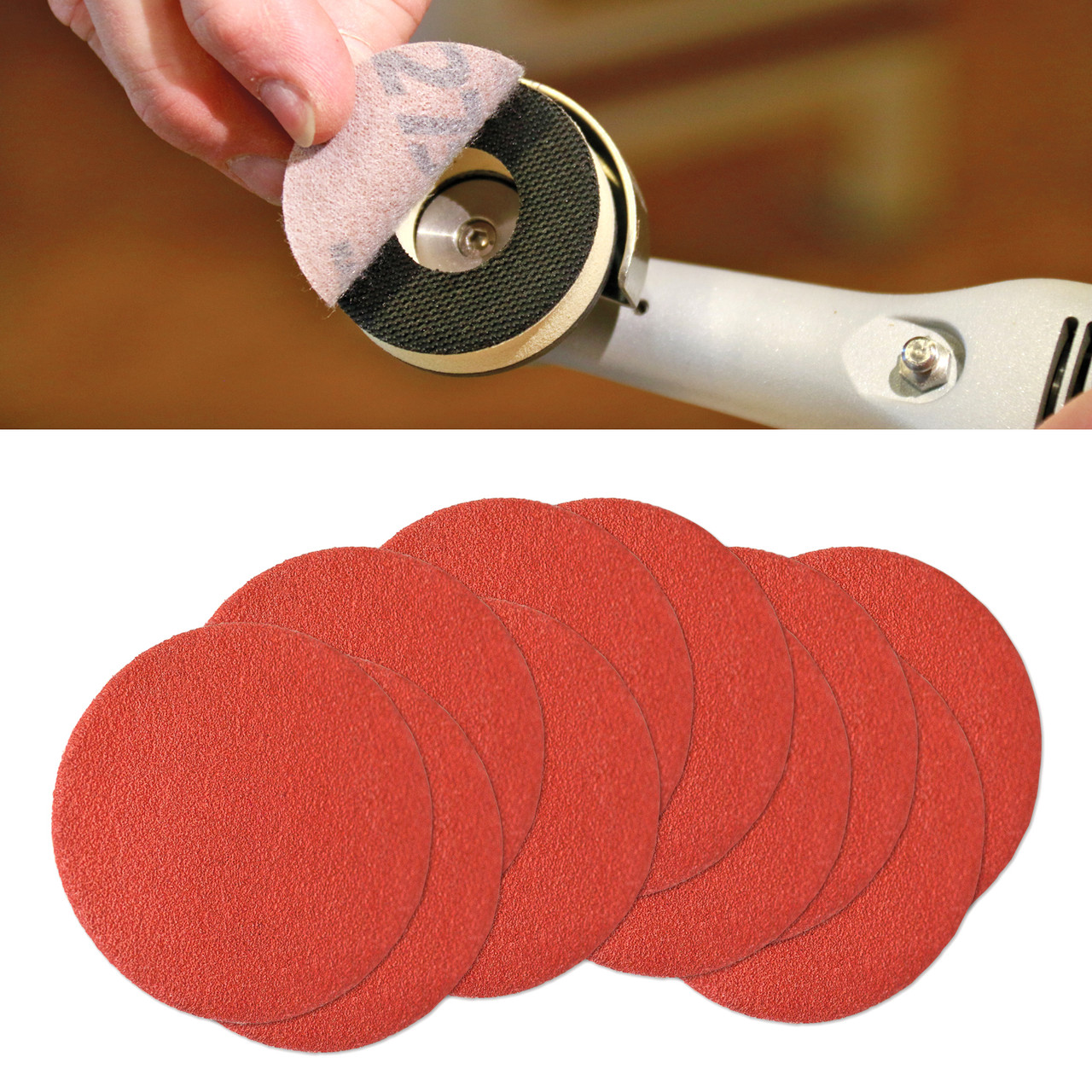 2" (50MM) HOOK & LOOP SANDING DISCS - 10 PACK