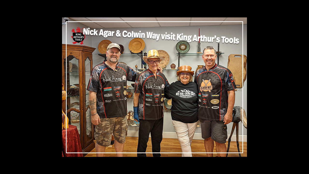 Nick Agar & Colwin Way visit King Arthur's Tools during their US Tour