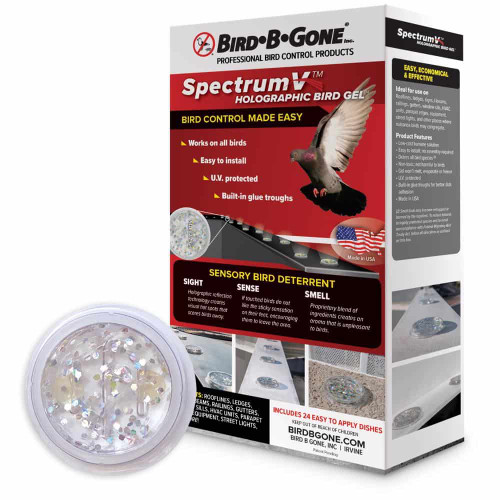 SpectrumV Holographic Bird Gel Multi Sensory Bird Deterrent, 24 pack