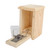 Bird B Gone English Bird House Sparrow Trap, open displaying spring trigger